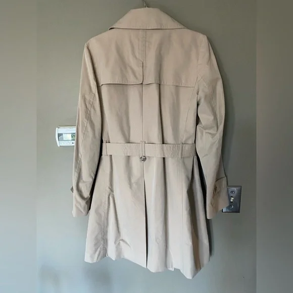 LOFT • Ann Taylor Modern Double-Breasted Trench Coat Size 6 - Picture 4 of 7